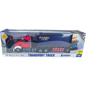 ماشین کنترلی تریلی کانتینردار بزرگ Remote Control TRANSPORT TRUCK مقیاس 1:24_اسباب بازی